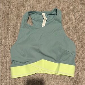 Lululemon Blue and Yellow Sports Bra